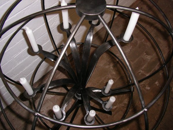 arrangement of candles on candle globe